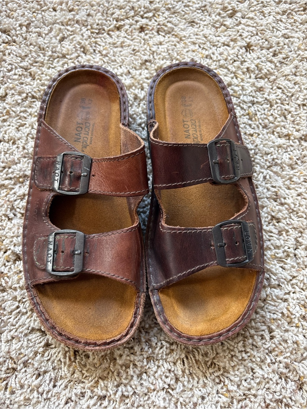 Naot Mikaela Women’s Leather Sandal EU 38 Brown